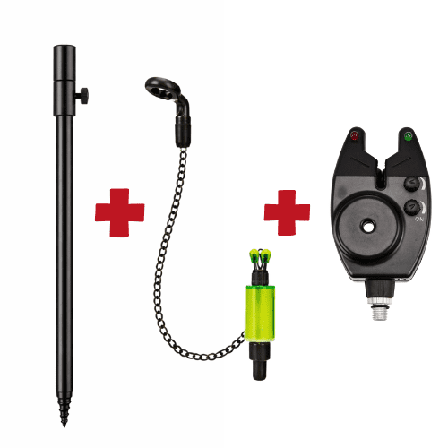 Kit de alarma + pica + tensor para Carpfishing